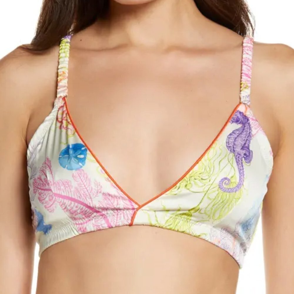Kilo Brava Triangle Pyjama Bralette Under the Sea Print